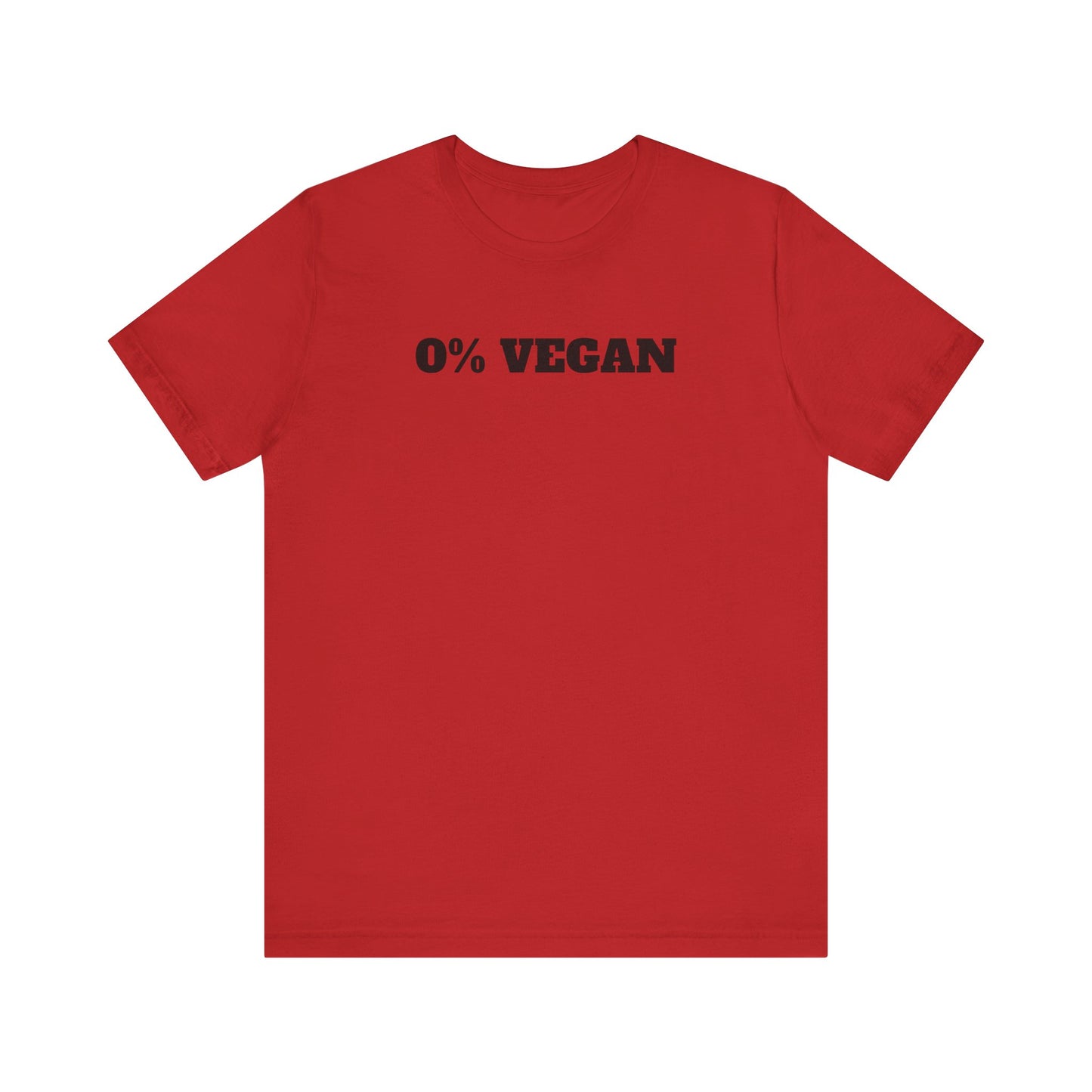 0% Vegan Premium Short Sleeve Tee