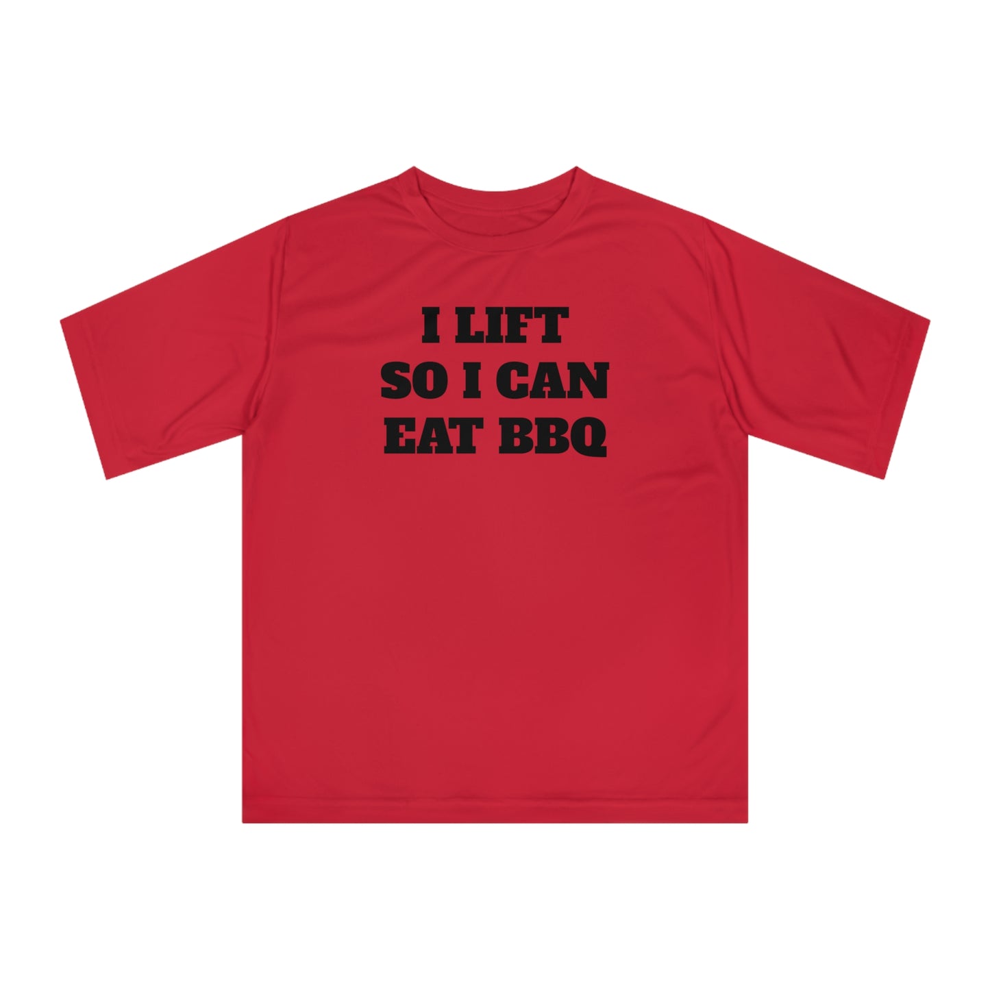 I Lift So I Can Eat BBQ Premium Performance Dri-fit T-shirt