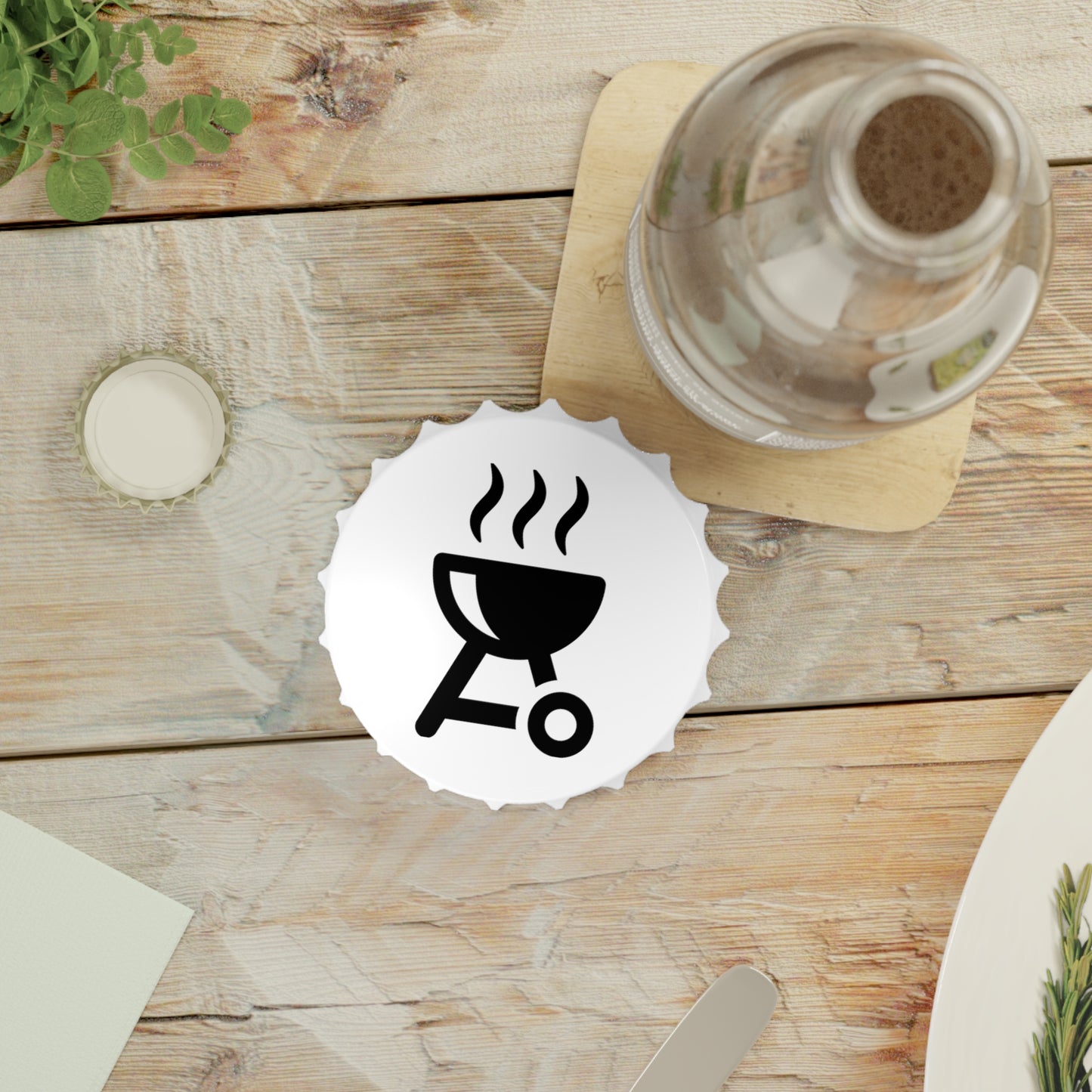 Suburban Dad Black Grill Bottle Opener