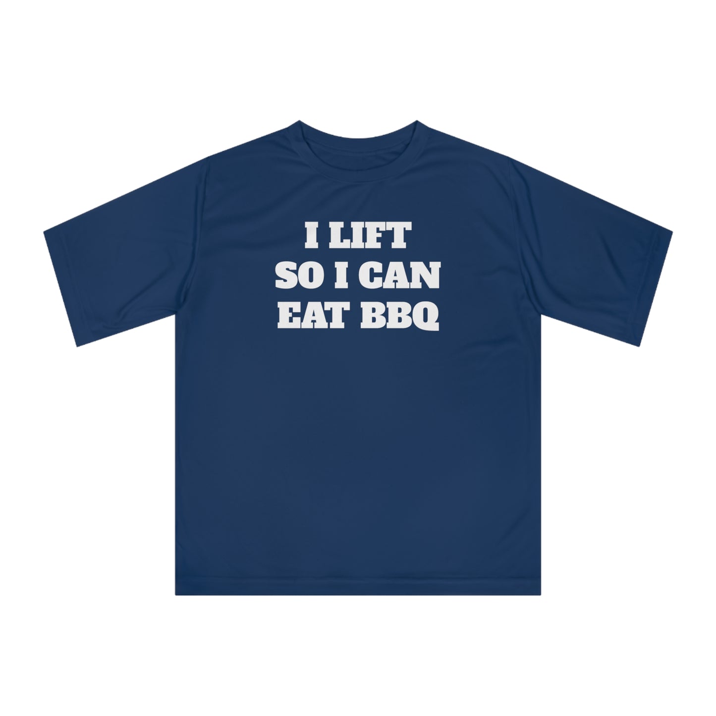 I Lift So I Can Eat BBQ Premium Performance Dri-fit T-shirt