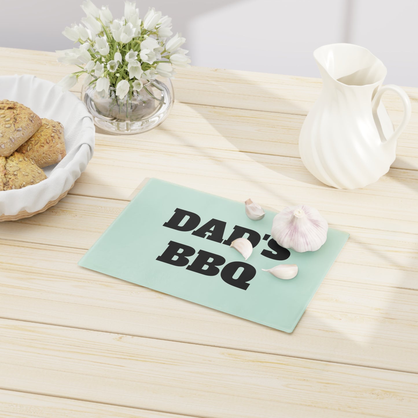 Dad's BBQ Glass Cutting Board