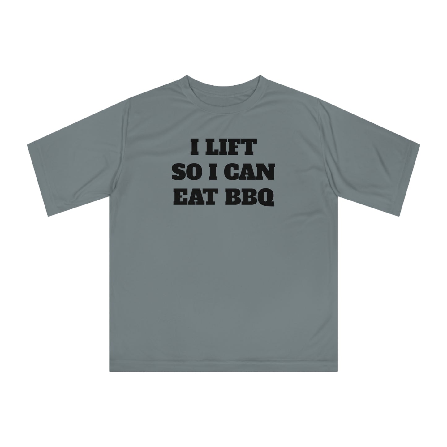 I Lift So I Can Eat BBQ Premium Performance Dri-fit T-shirt