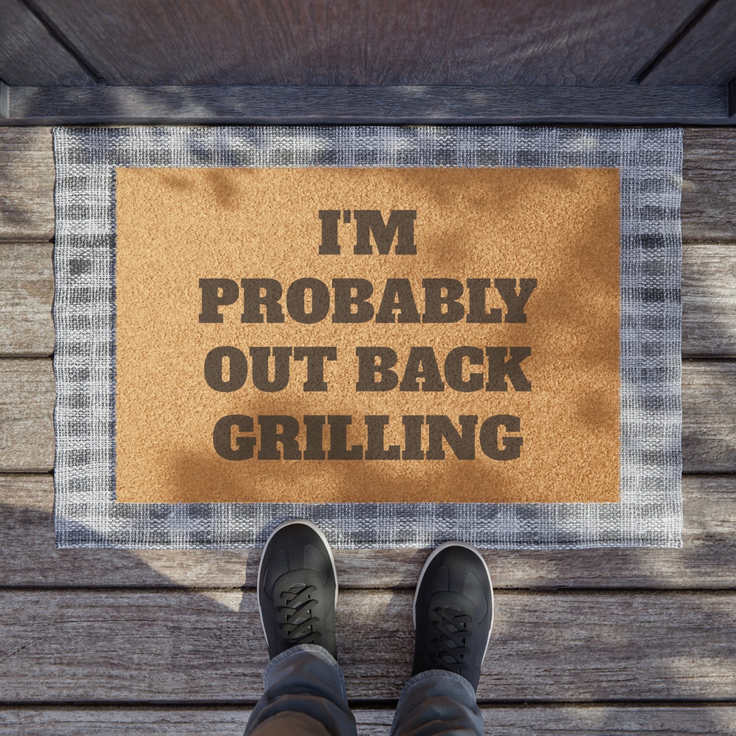I'm Probably Outback Grilling 24"x16" Doormat