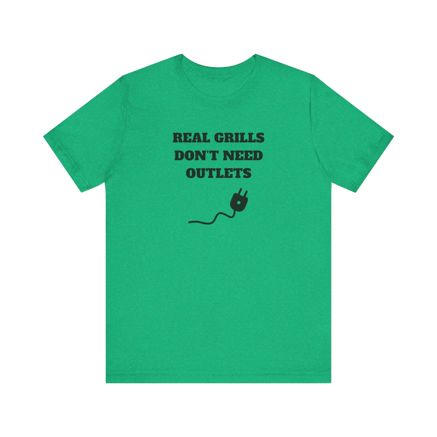 Real Grills Don't Need Outlets Premium Short Sleeve Tee