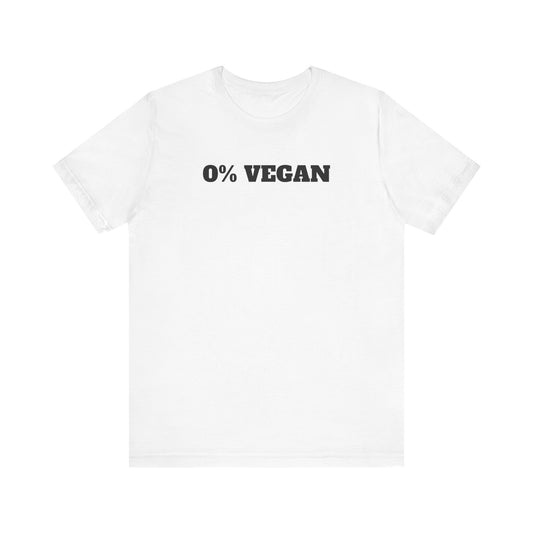 0% Vegan Premium Short Sleeve Tee