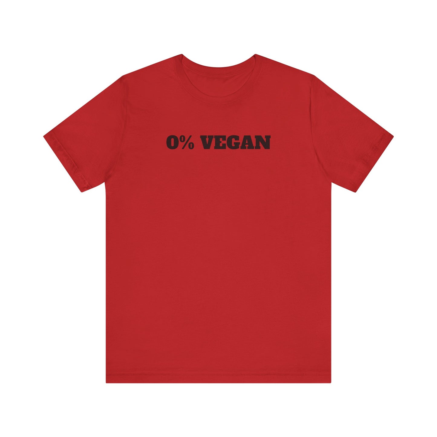 0% Vegan Premium Short Sleeve Tee