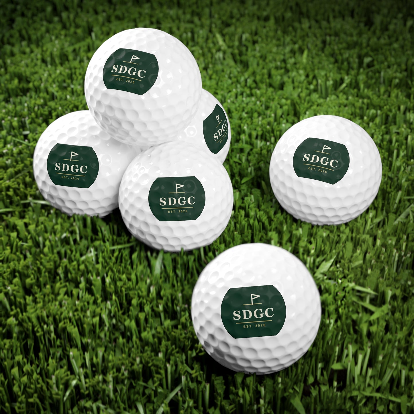SDGC Golf Balls 6-Pack – Suburban Dad Golf Club Gift Set