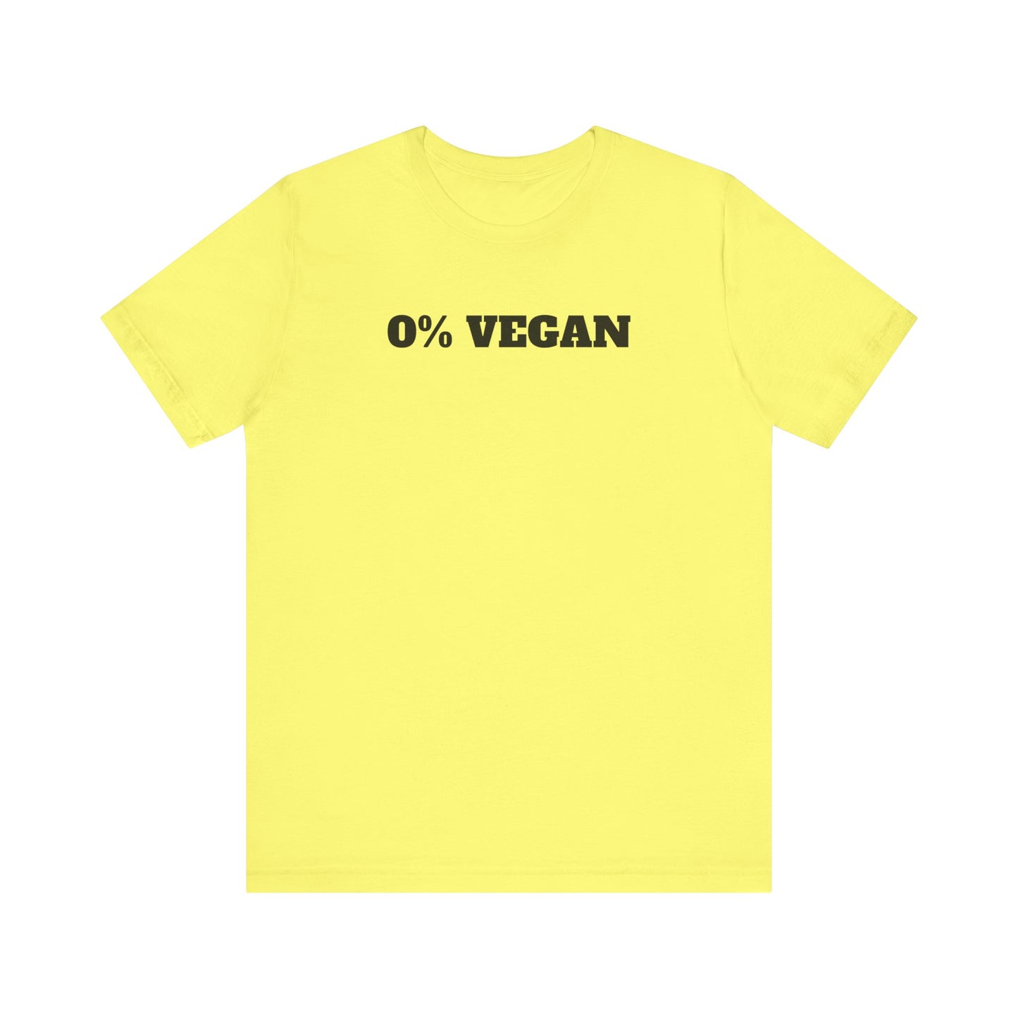 0% Vegan Premium Short Sleeve Tee