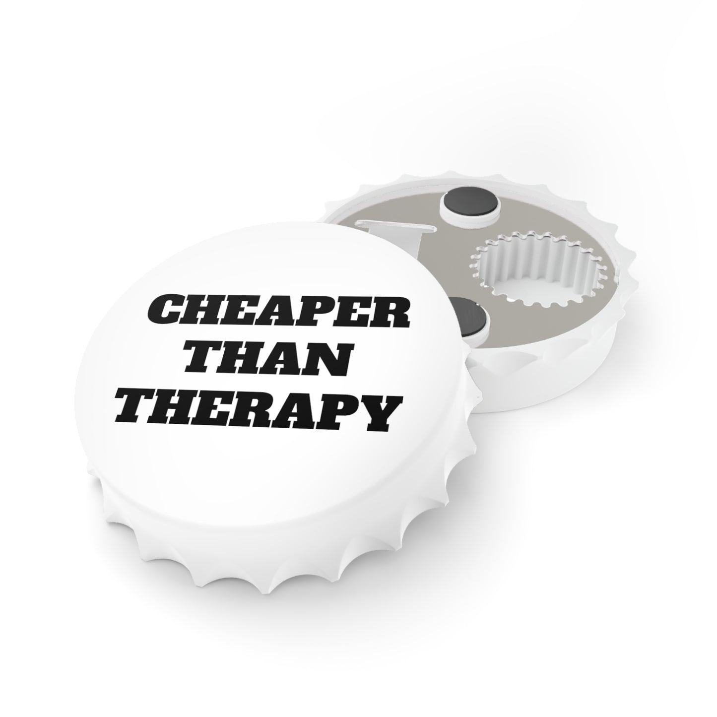 Cheaper Than Therapy Bottle Opener