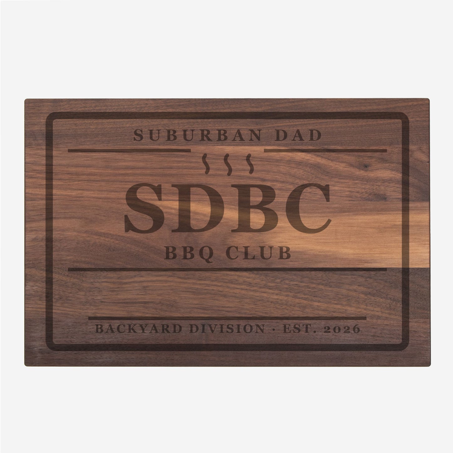 SDBC Heritage Walnut Carving Board - Personalized Family Edition