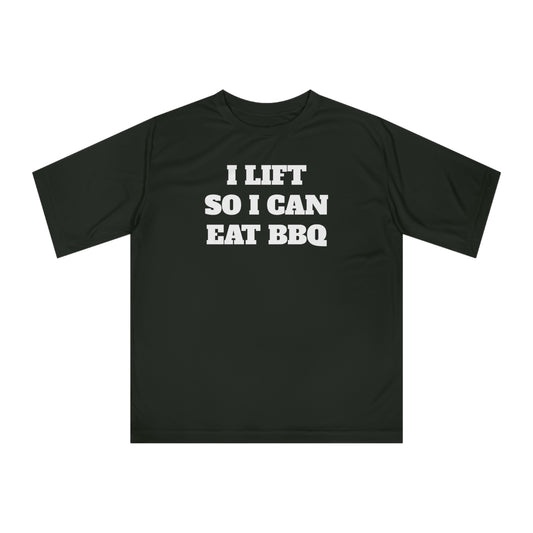 I Lift So I Can Eat BBQ Premium Performance Dri-fit T-shirt