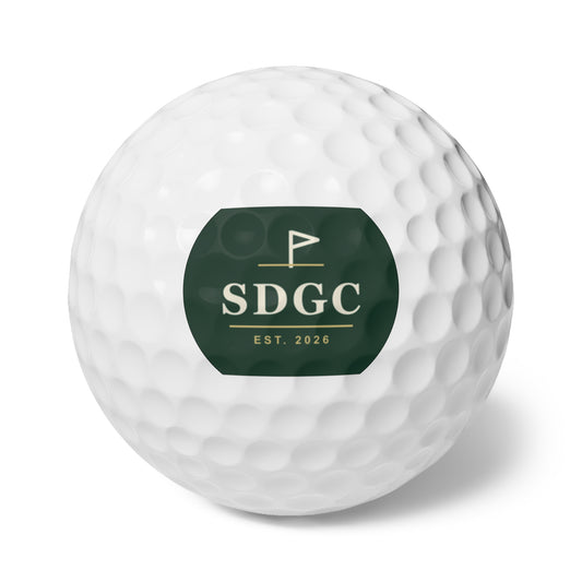 SDGC Golf Balls 6-Pack – Suburban Dad Golf Club Gift Set