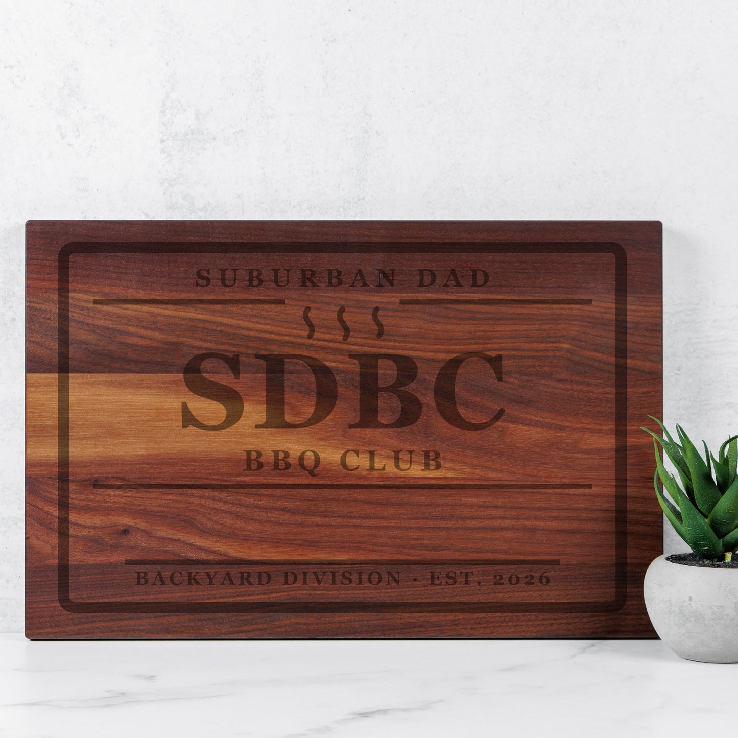 SDBC Heritage Walnut Carving Board - Personalized Family Edition