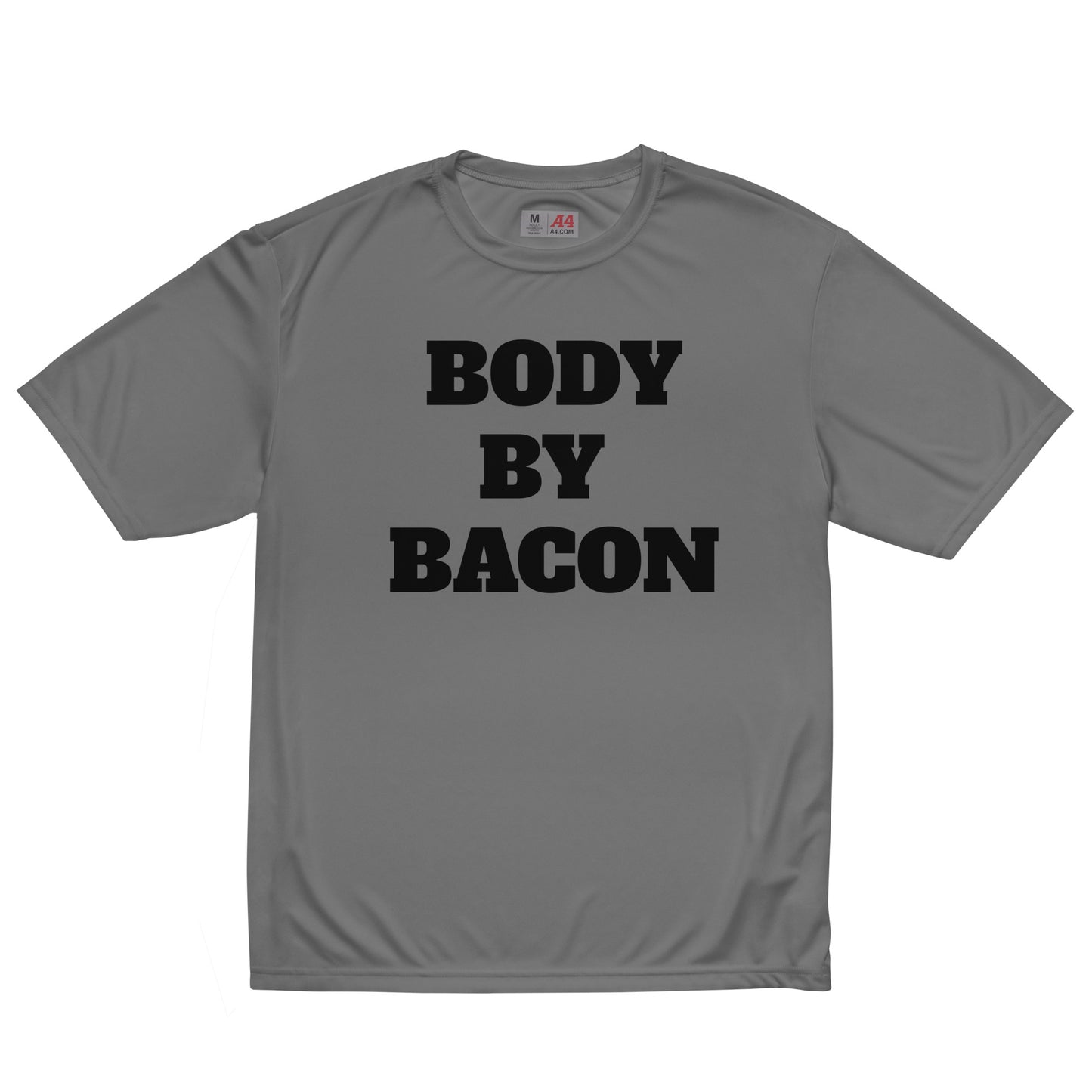 Body By Bacon Premium performance dri-fit crew neck t-shirt